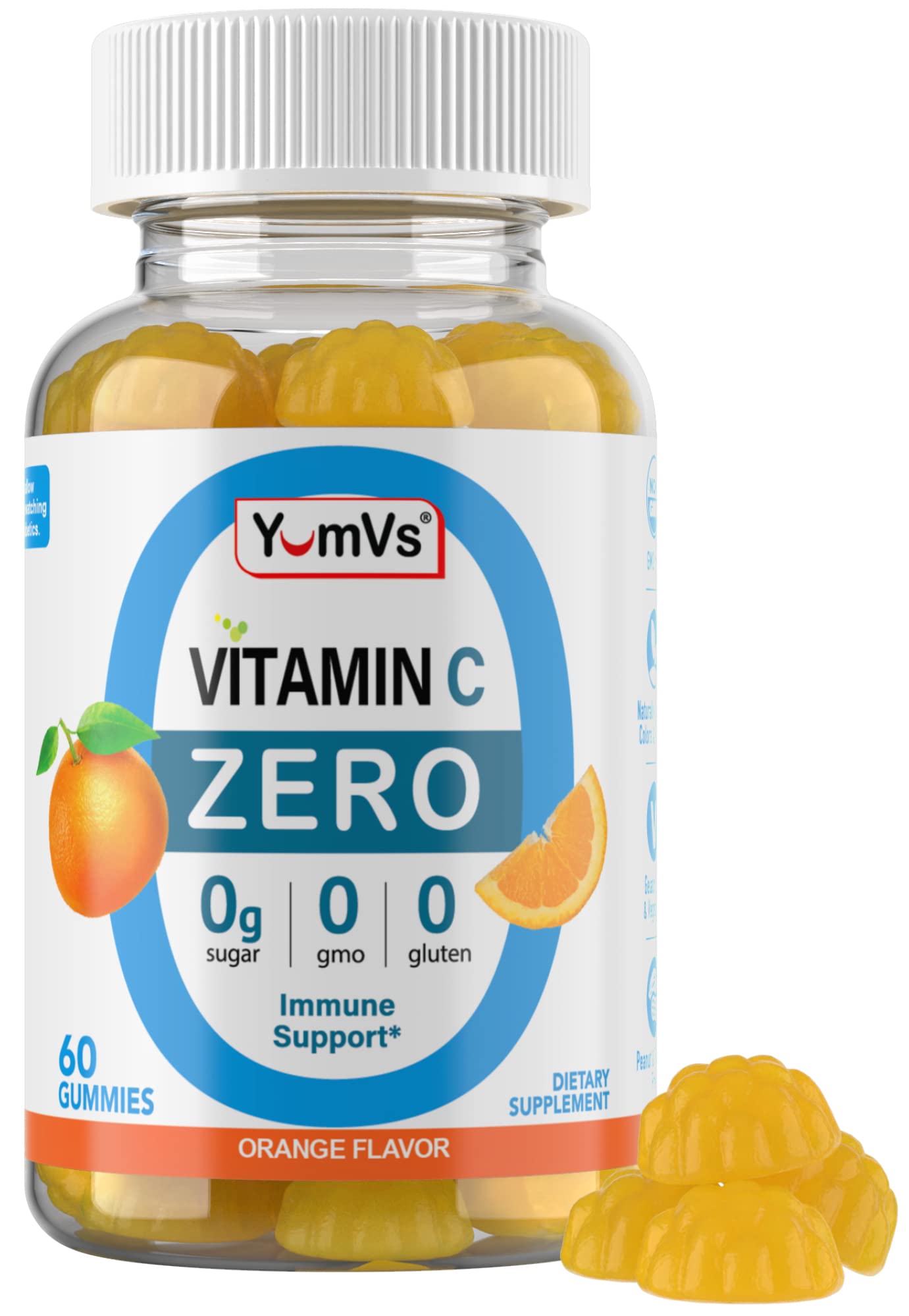 Amazon.com: Yum-Vs - Zero Sugar Vitamin C Gummies for Adults